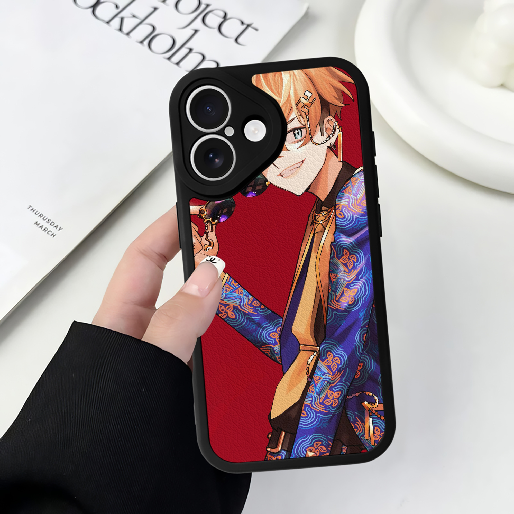 （画像用） 東京リベンジャーズ Tokyo Revengers 【iPhone 16シリーズ対応】シリコンスマホケース（レザー調） 材質：シリコン